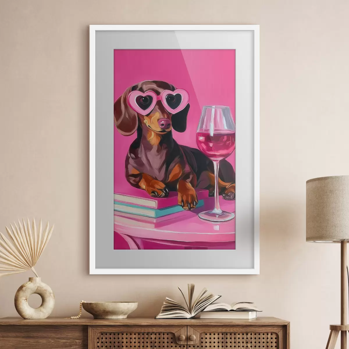 Poster Cane con occhiali f46234