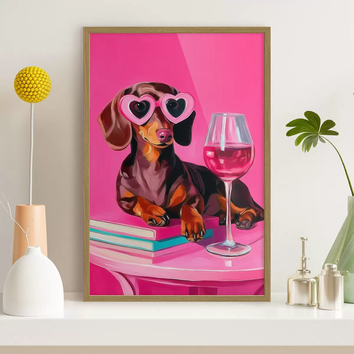 Poster Cane con occhiali f46234