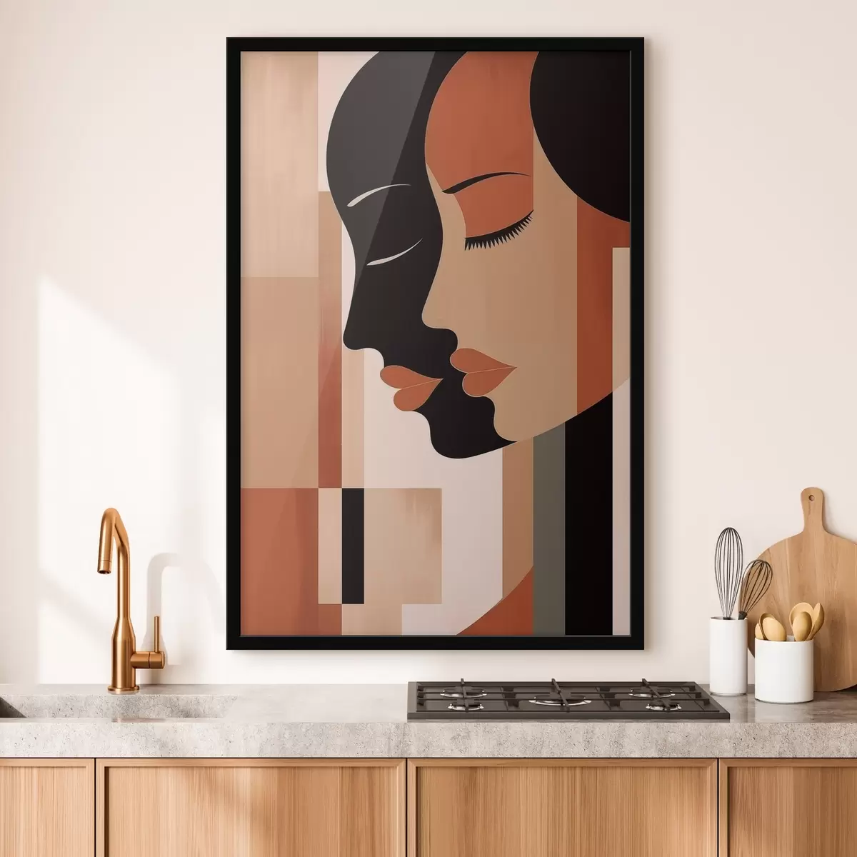 Poster Volti astratti f46241