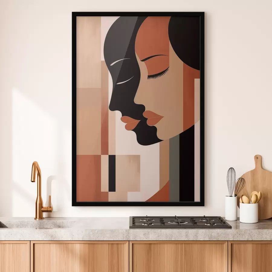 carta da parati Volti astratti nr. f46241