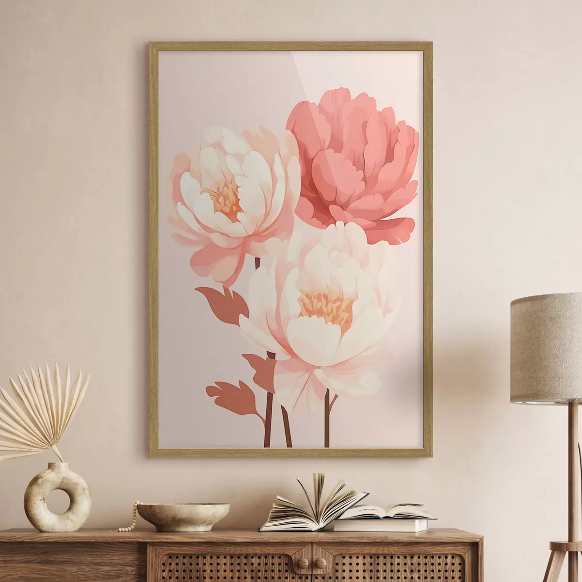 Poster Peonie e energia f46252