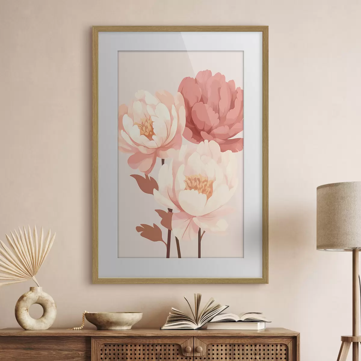Poster Peonie e energia f46252