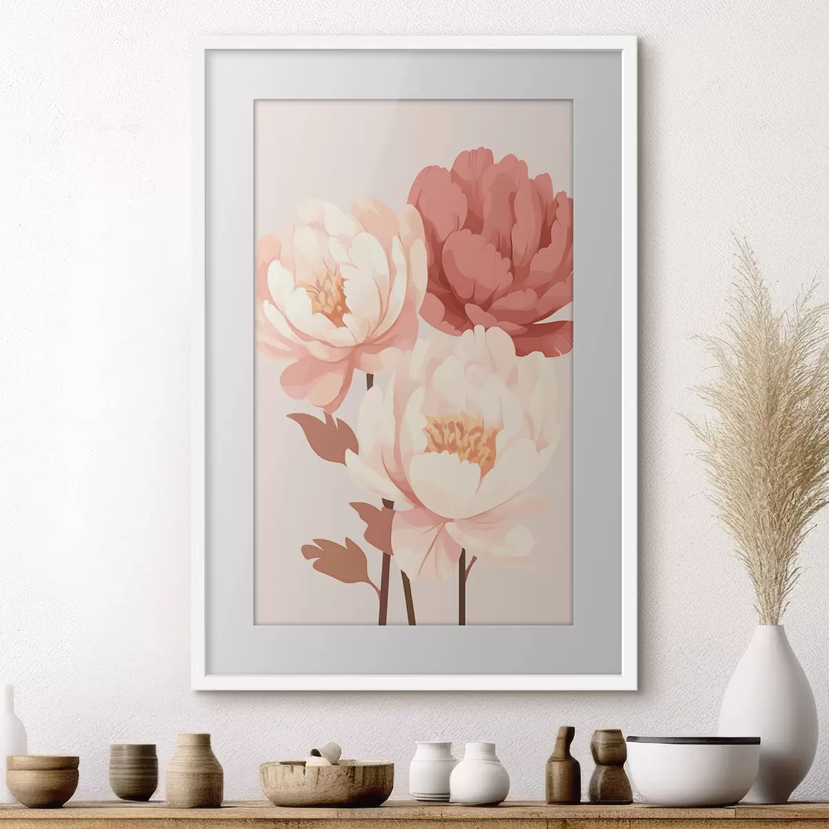 Poster Peonie e energia f46252