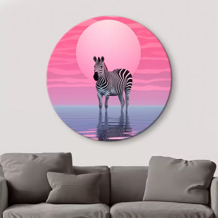 carta da parati Zebra al tramonto nr. r46230