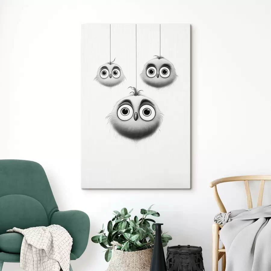 carta da parati Tre uccellini carini nr. s46072