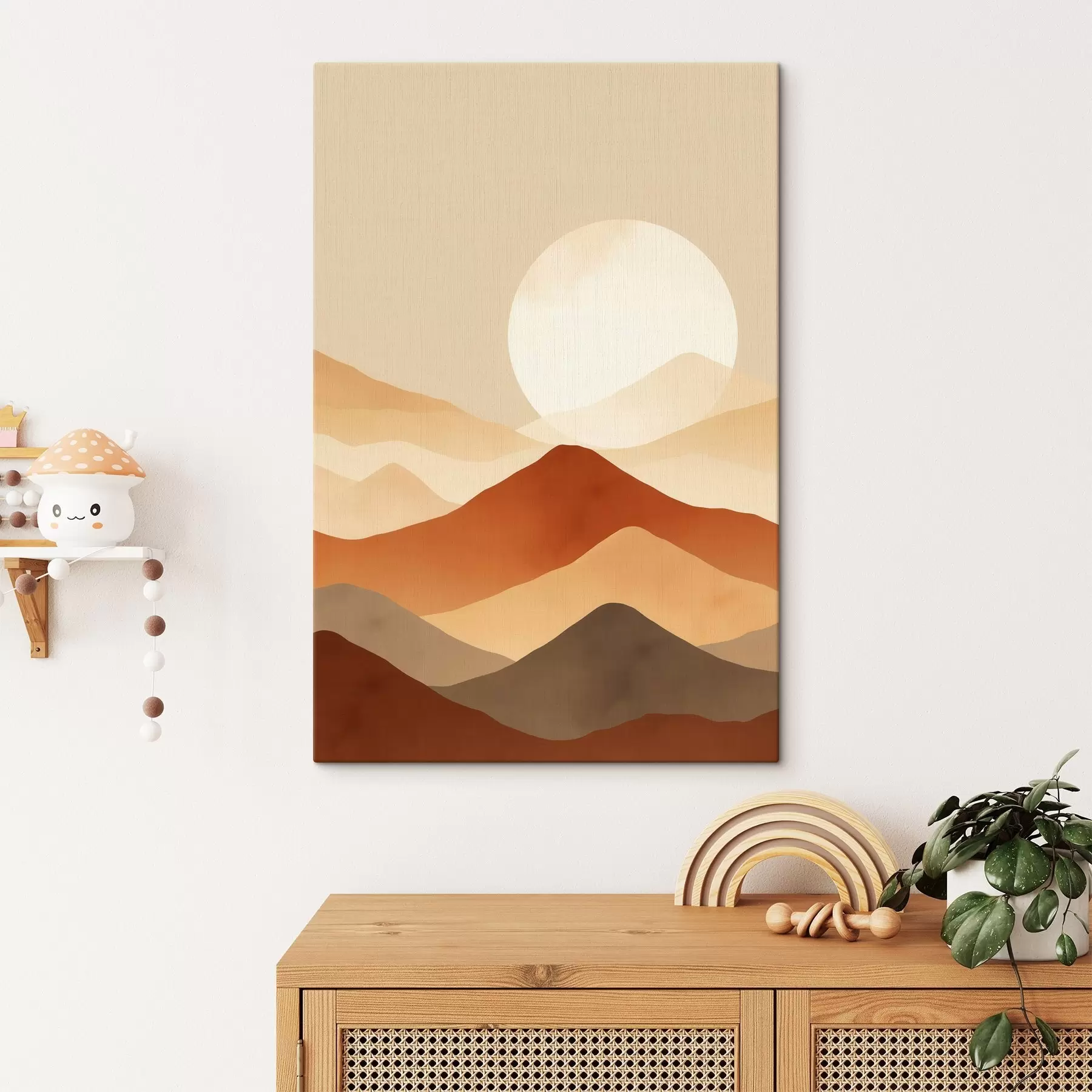 carta da parati Enorme luna sullo sfondo nr. s46083