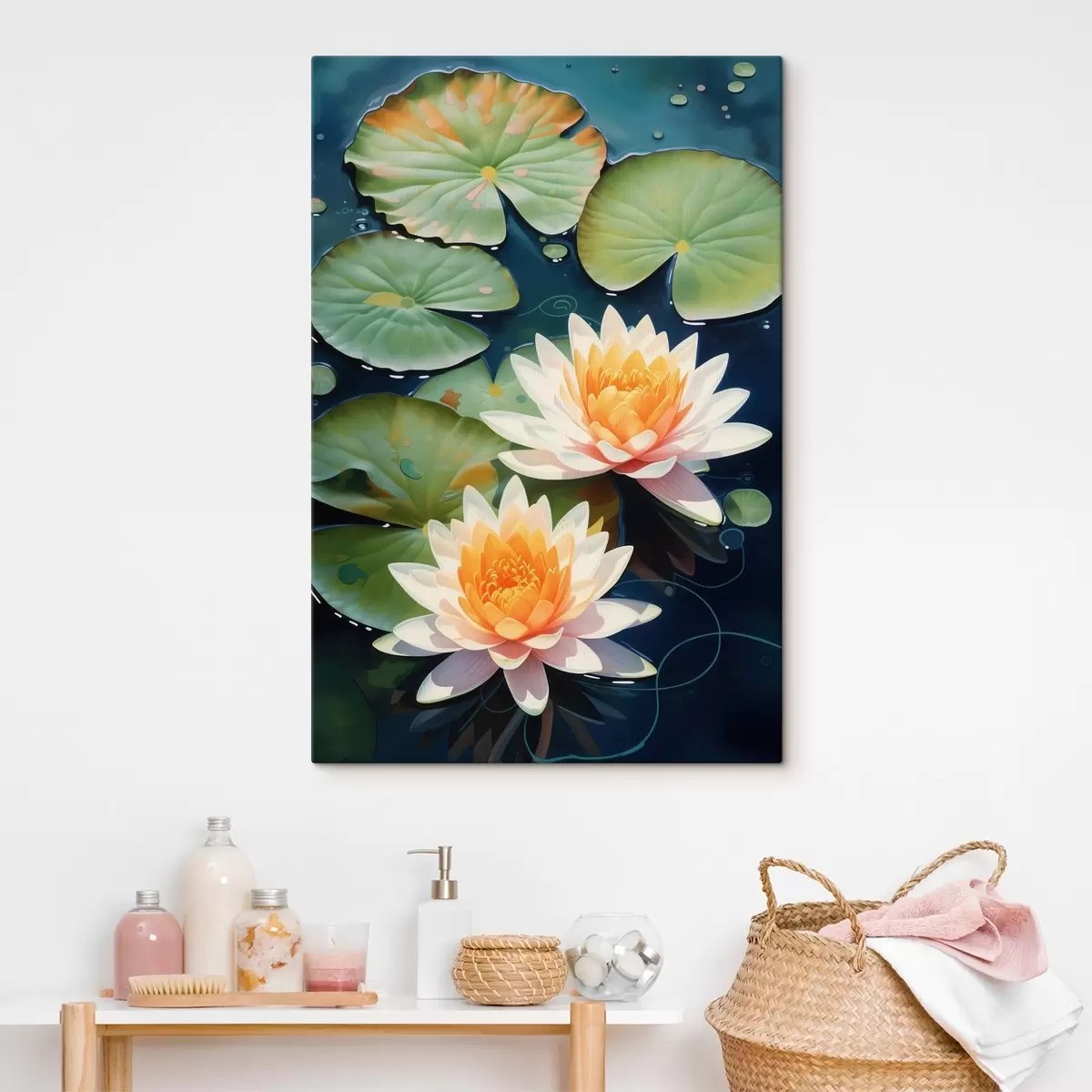 carta da parati Due fiori di loto nr. s46084