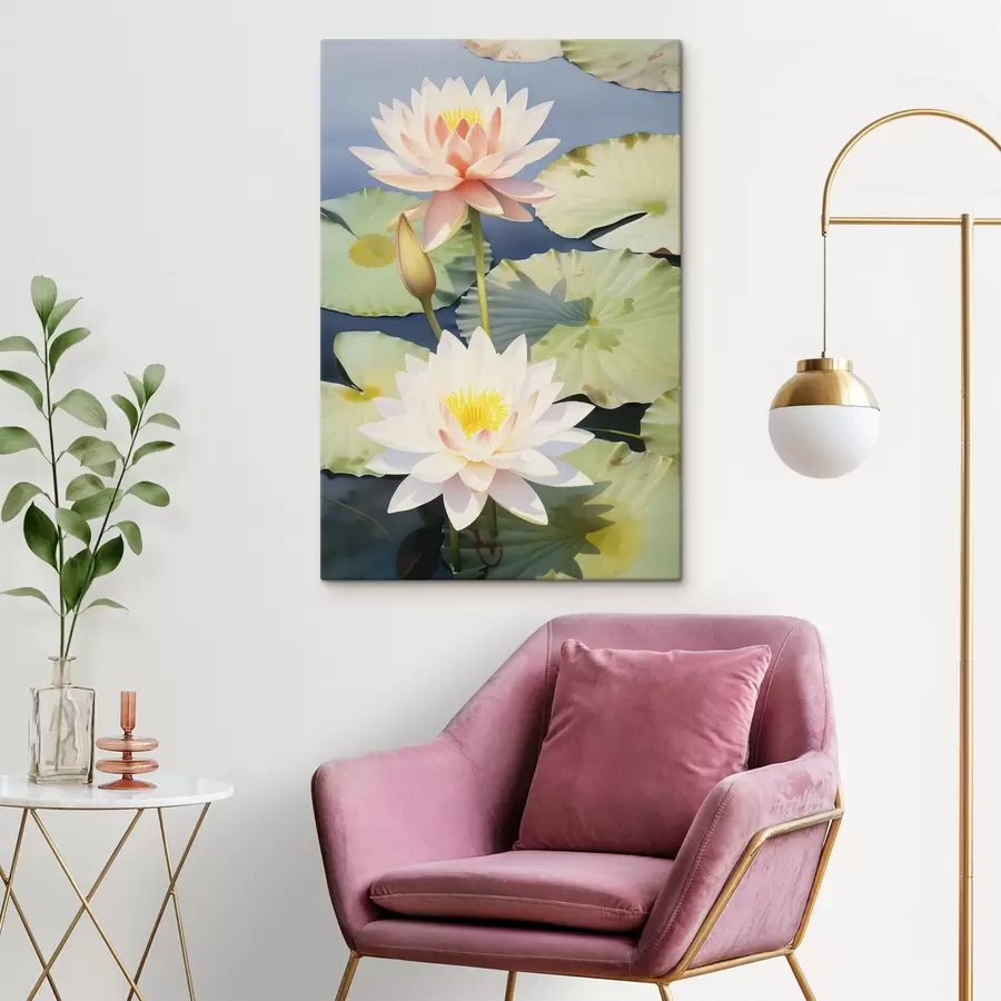 carta da parati Lussuosi fiori di loto nr. s46089