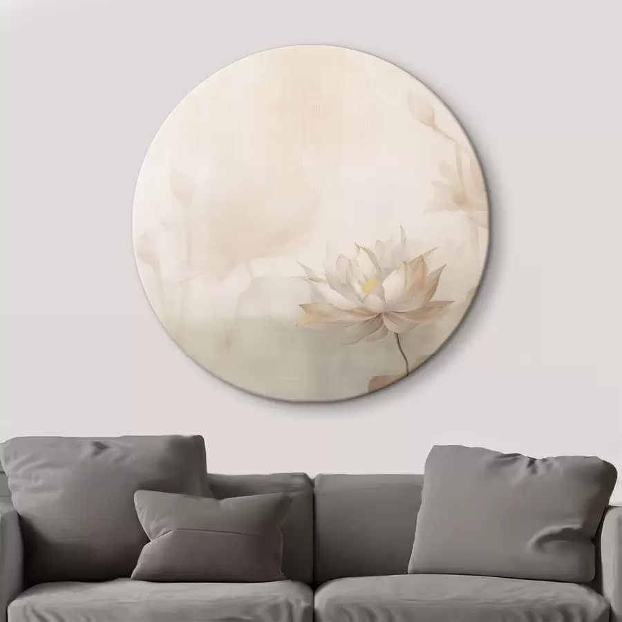 carta da parati Fiore di loto su sfondo chiaro nr. r46070