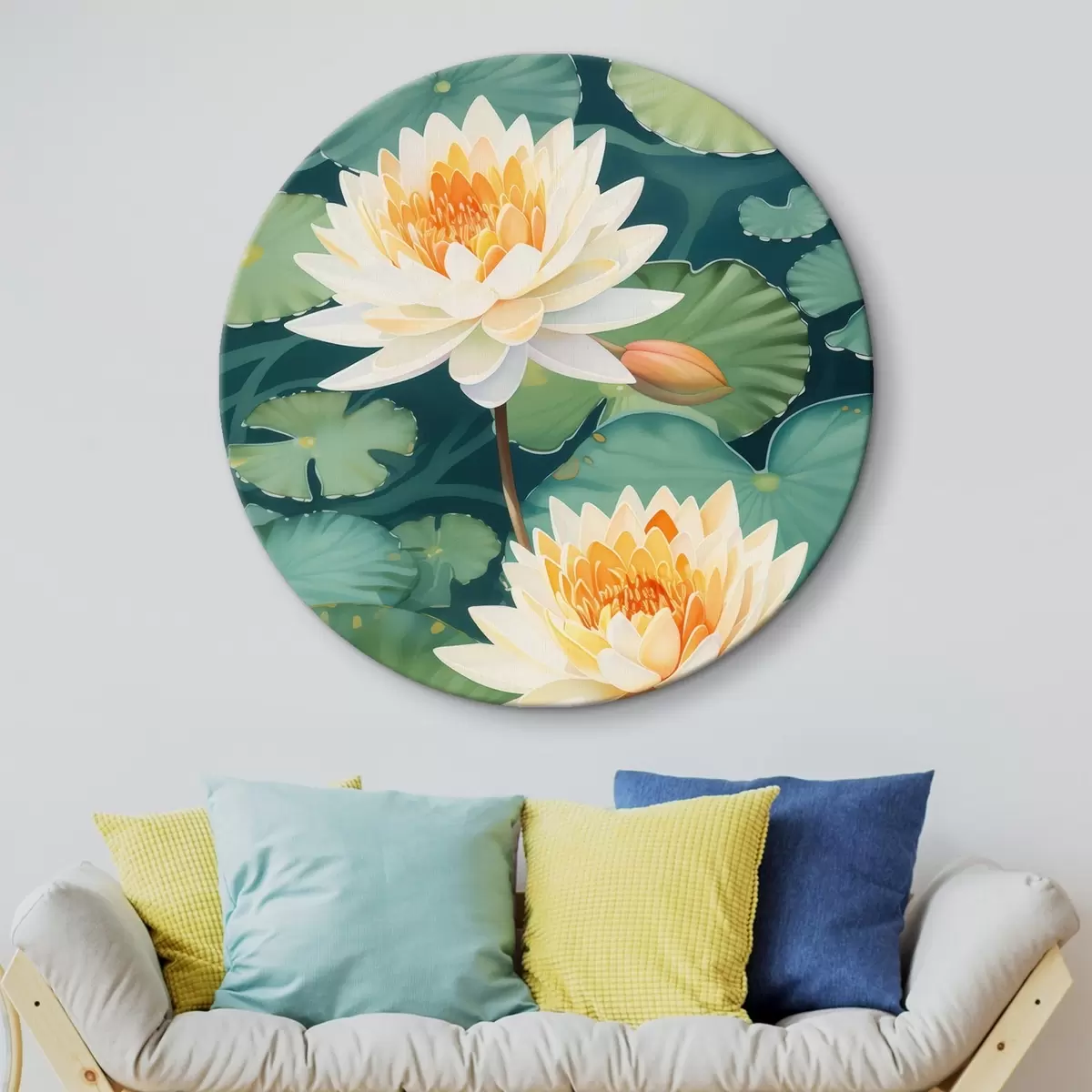 Quadri rotondi Loto grande r46088