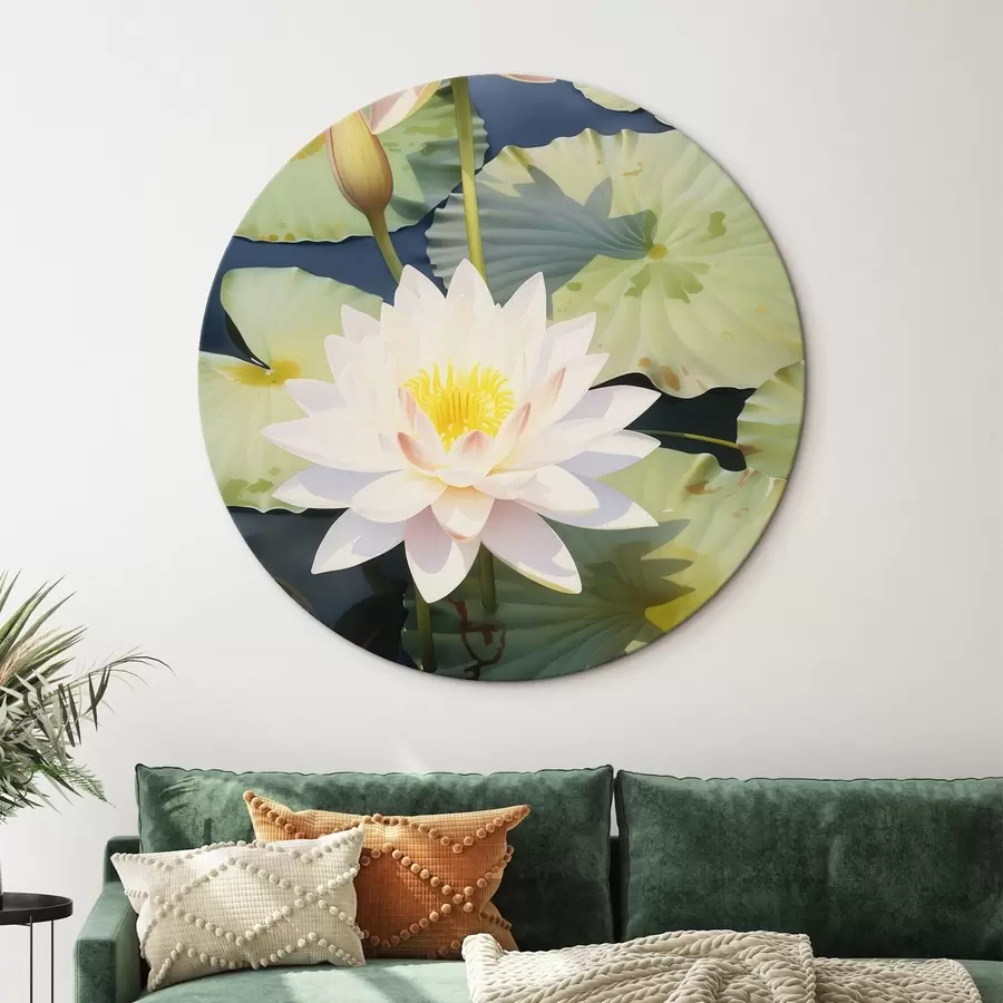 carta da parati Lussuosi fiori di loto nr. r46089