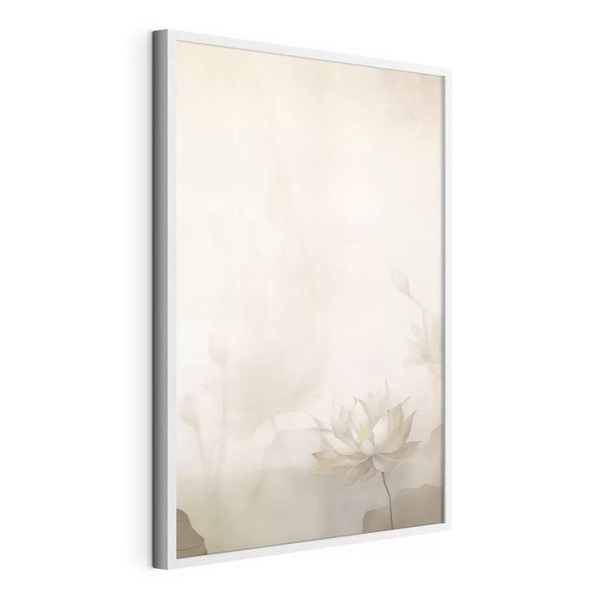 Poster Fiore di loto su sfondo chiaro f46070