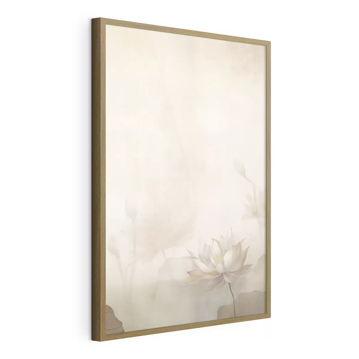 Poster Fiore di loto su sfondo chiaro f46070