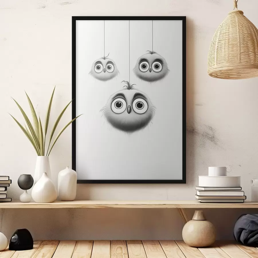 carta da parati Tre uccellini carini nr. f46072