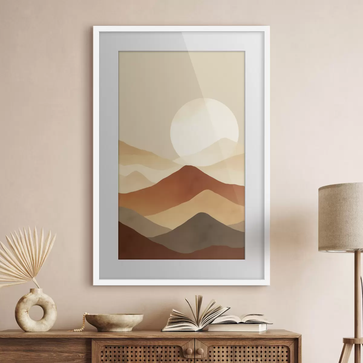 Poster Enorme luna sullo sfondo f46083