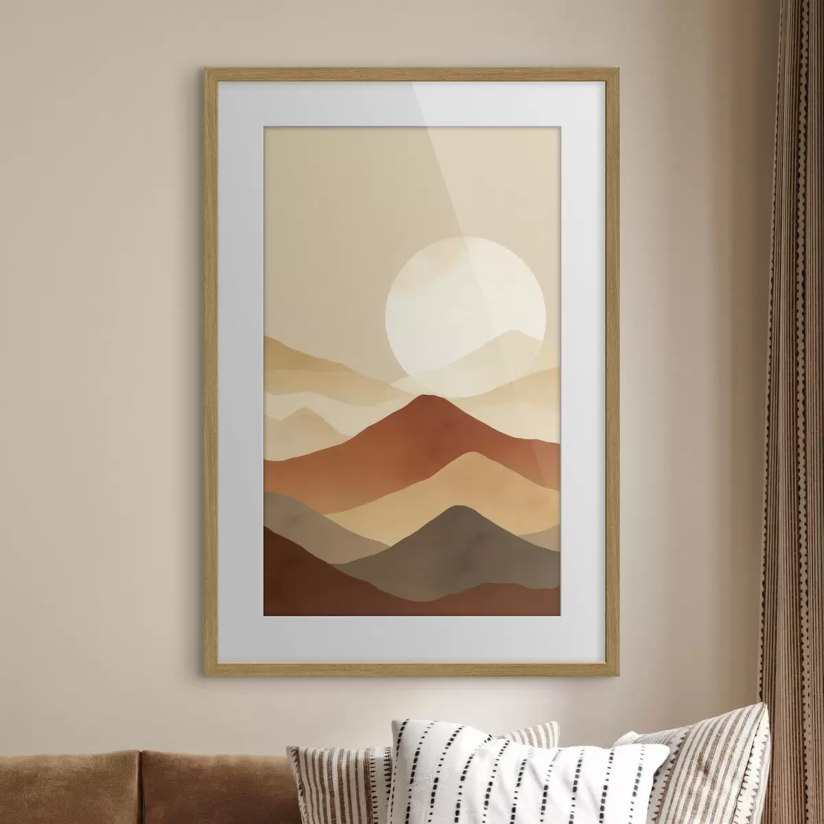 Poster Enorme luna sullo sfondo f46083