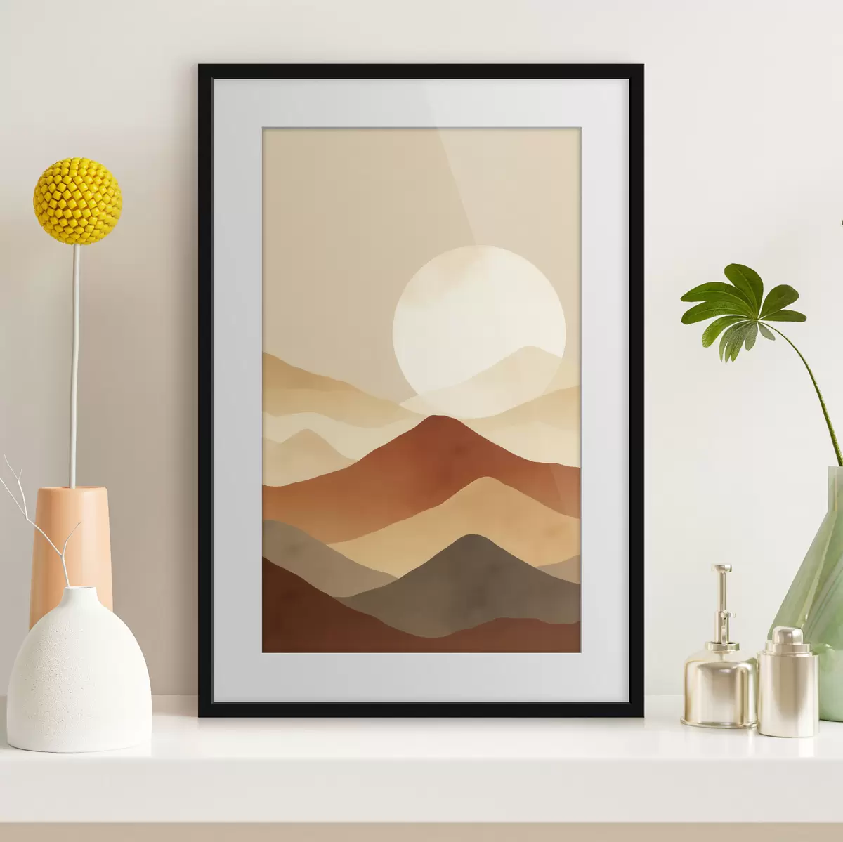 Poster Enorme luna sullo sfondo f46083
