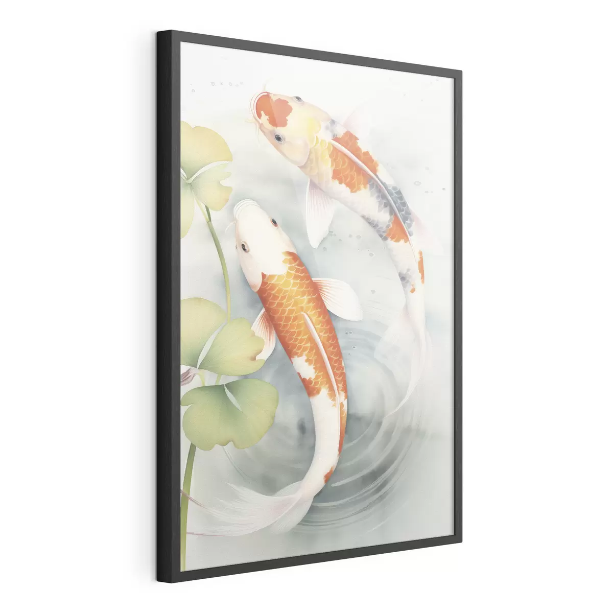 Poster Due splendidi pesci in uno stagno f46086