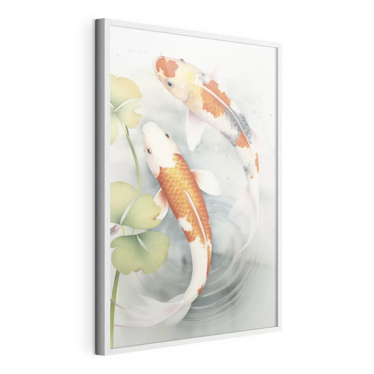 Poster Due splendidi pesci in uno stagno f46086