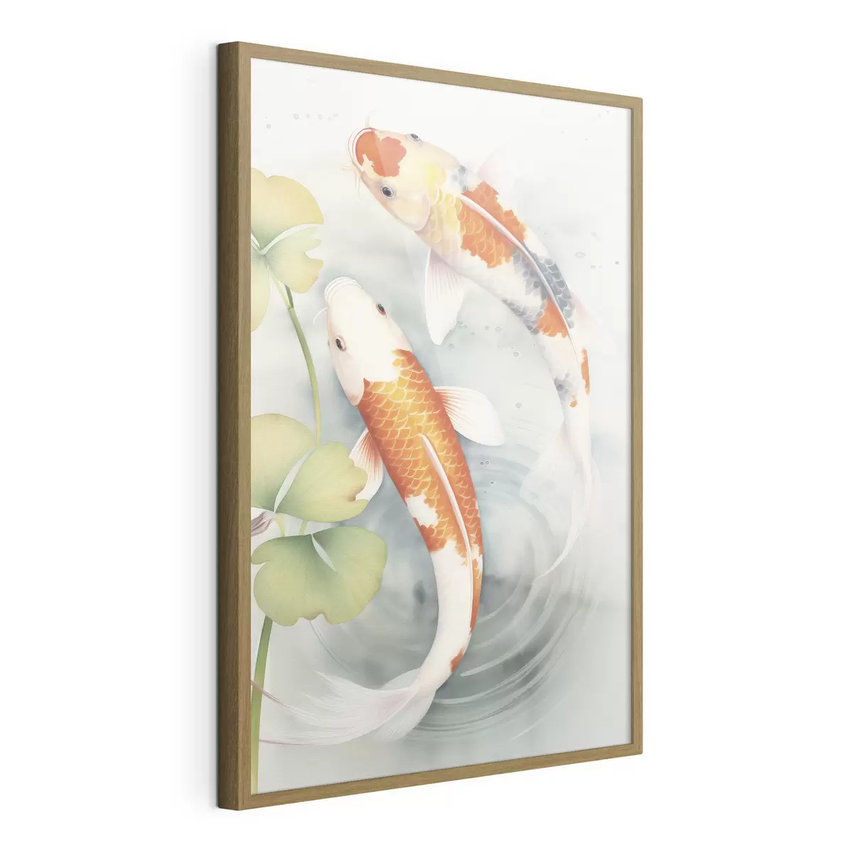 Poster Due splendidi pesci in uno stagno f46086