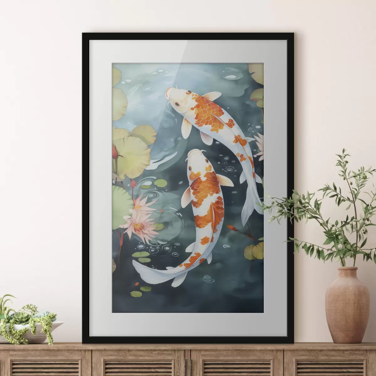Poster Pesci in uno stagno f46087