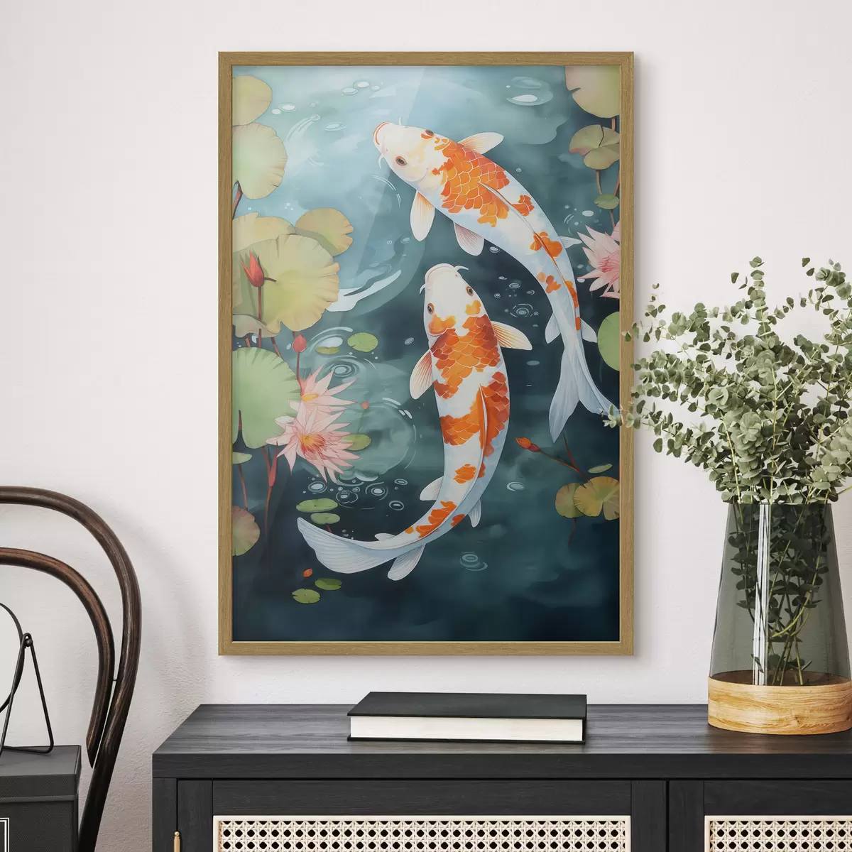 Poster Pesci in uno stagno f46087