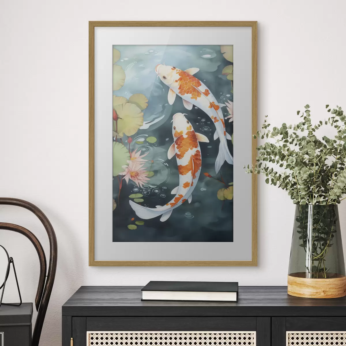 Poster Pesci in uno stagno f46087