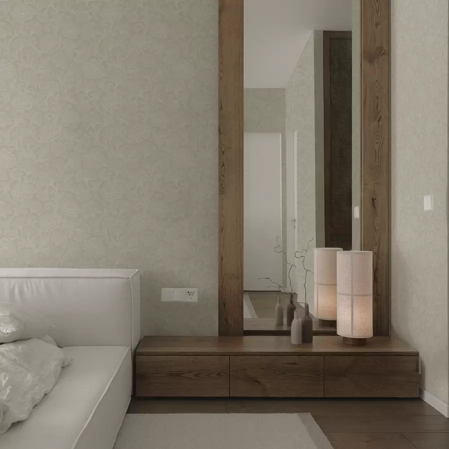 carta da parati Motivo luminoso con ginkgo e peonie nr. a00700