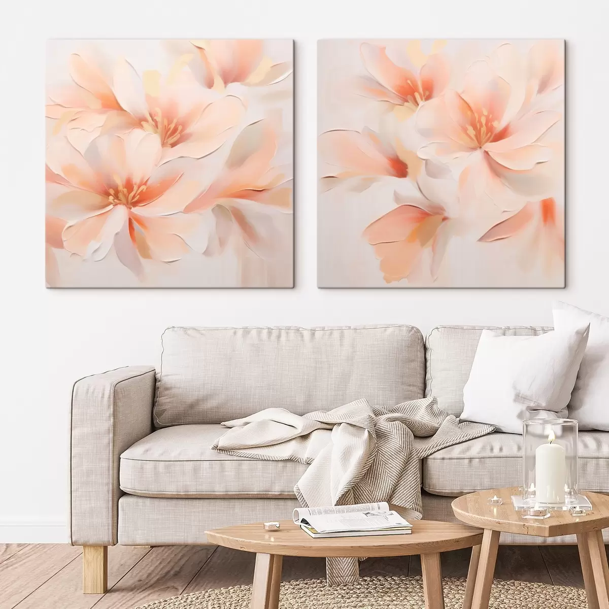 carta da parati Fiori astratti delicati nr. m00789