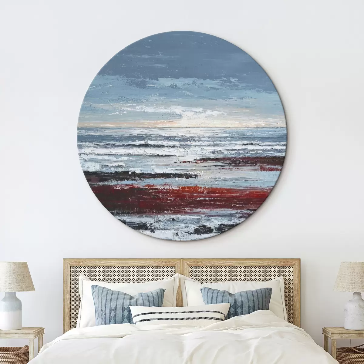 Quadri rotondi Orizzonte astratto r46131