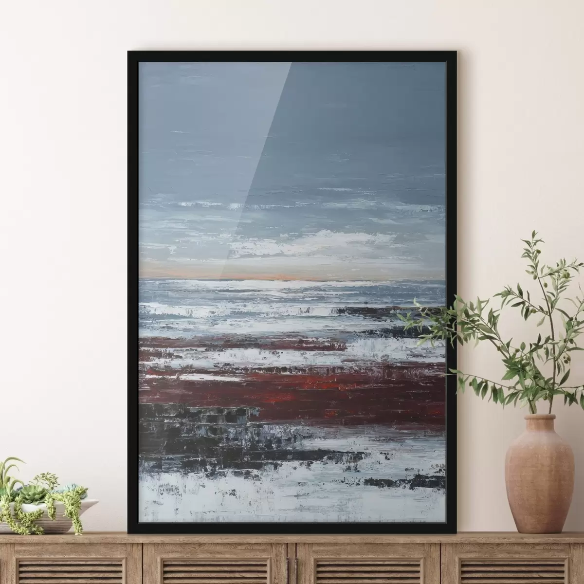 Poster Paesaggio marino astratto f46014