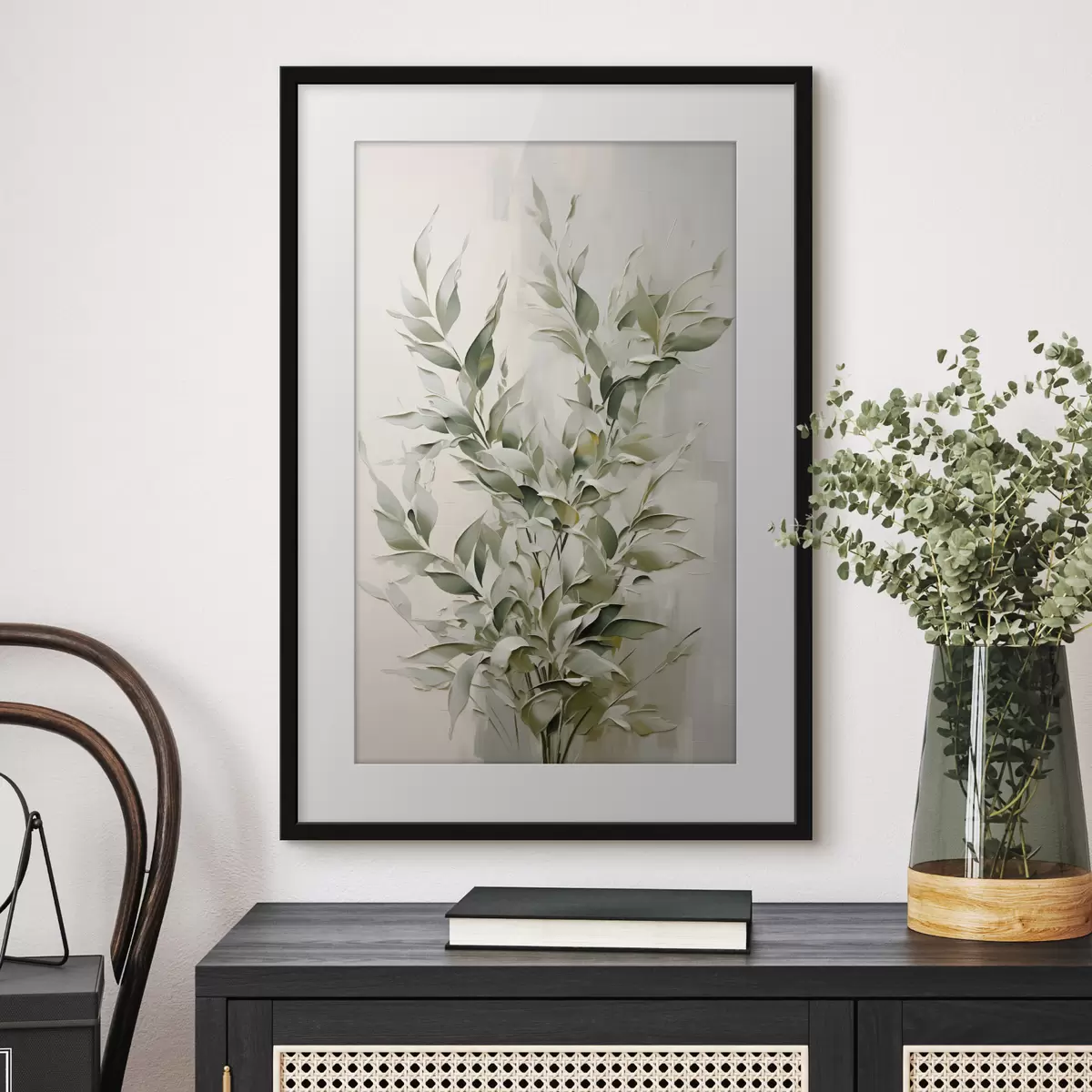 Poster Ramo astratto con foglie f46136