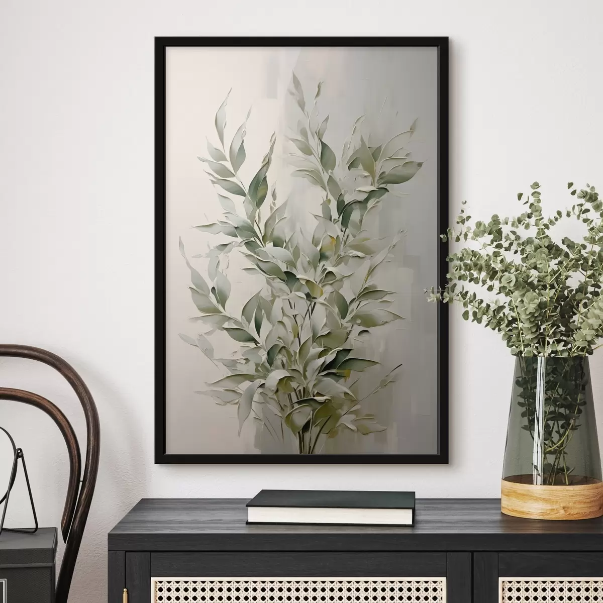 Poster Ramo astratto con foglie f46136