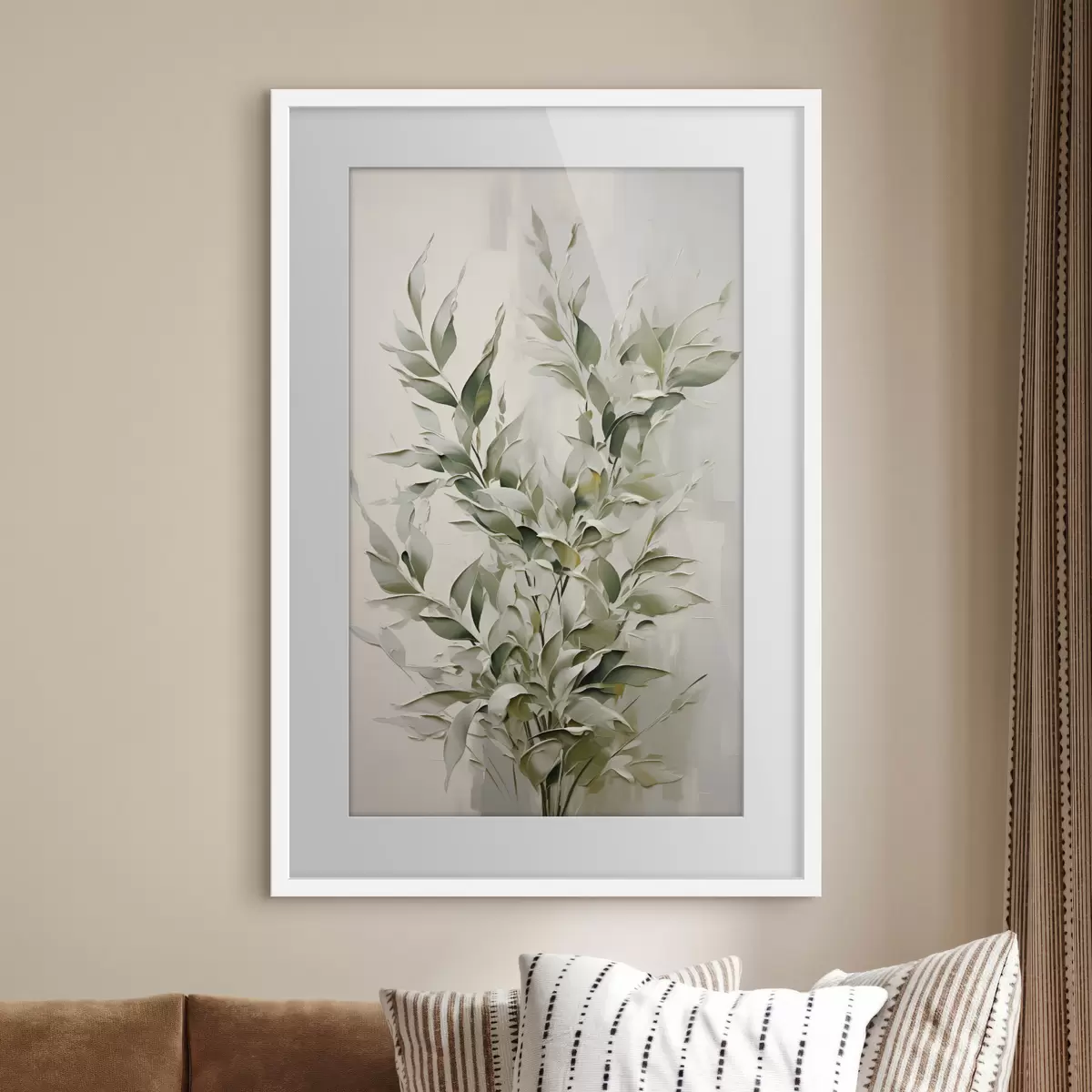 Poster Ramo astratto con foglie f46136