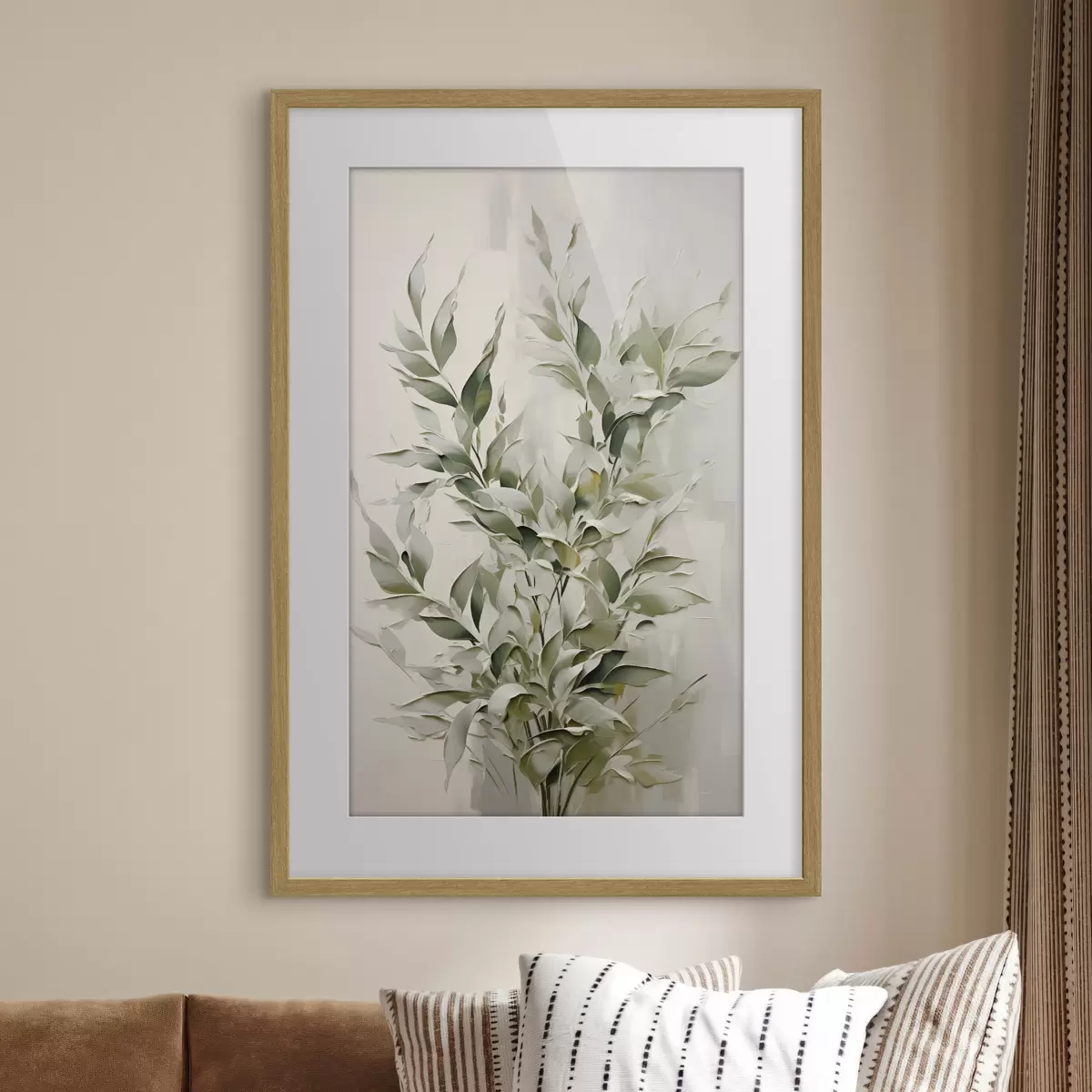 Poster Ramo astratto con foglie f46136