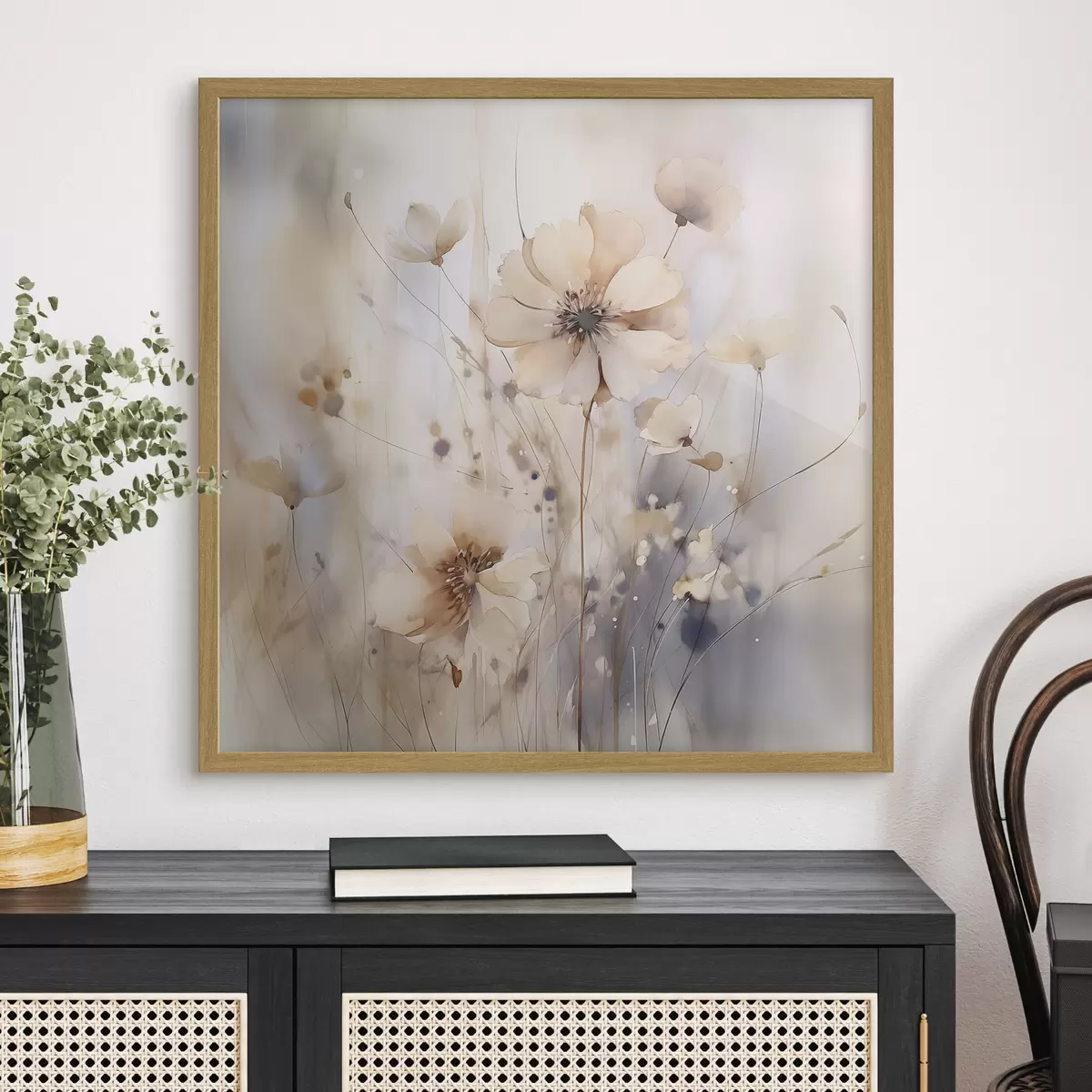 Poster Delicati fiori selvatici astratti f46139