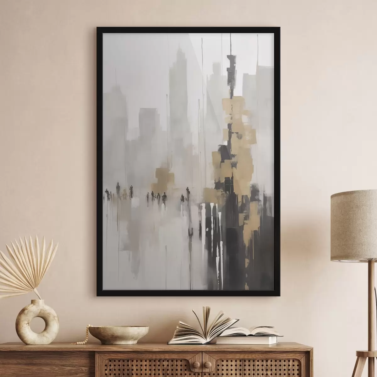 Poster Paesaggio urbano astratto f46305