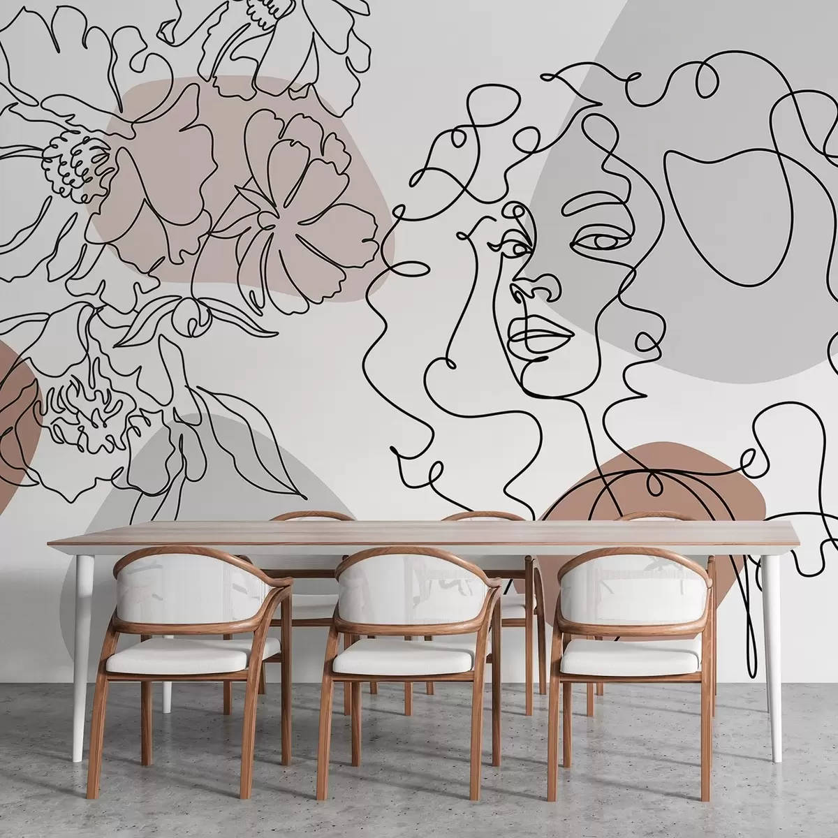 carta da parati Ragazza in fila nr. w04724