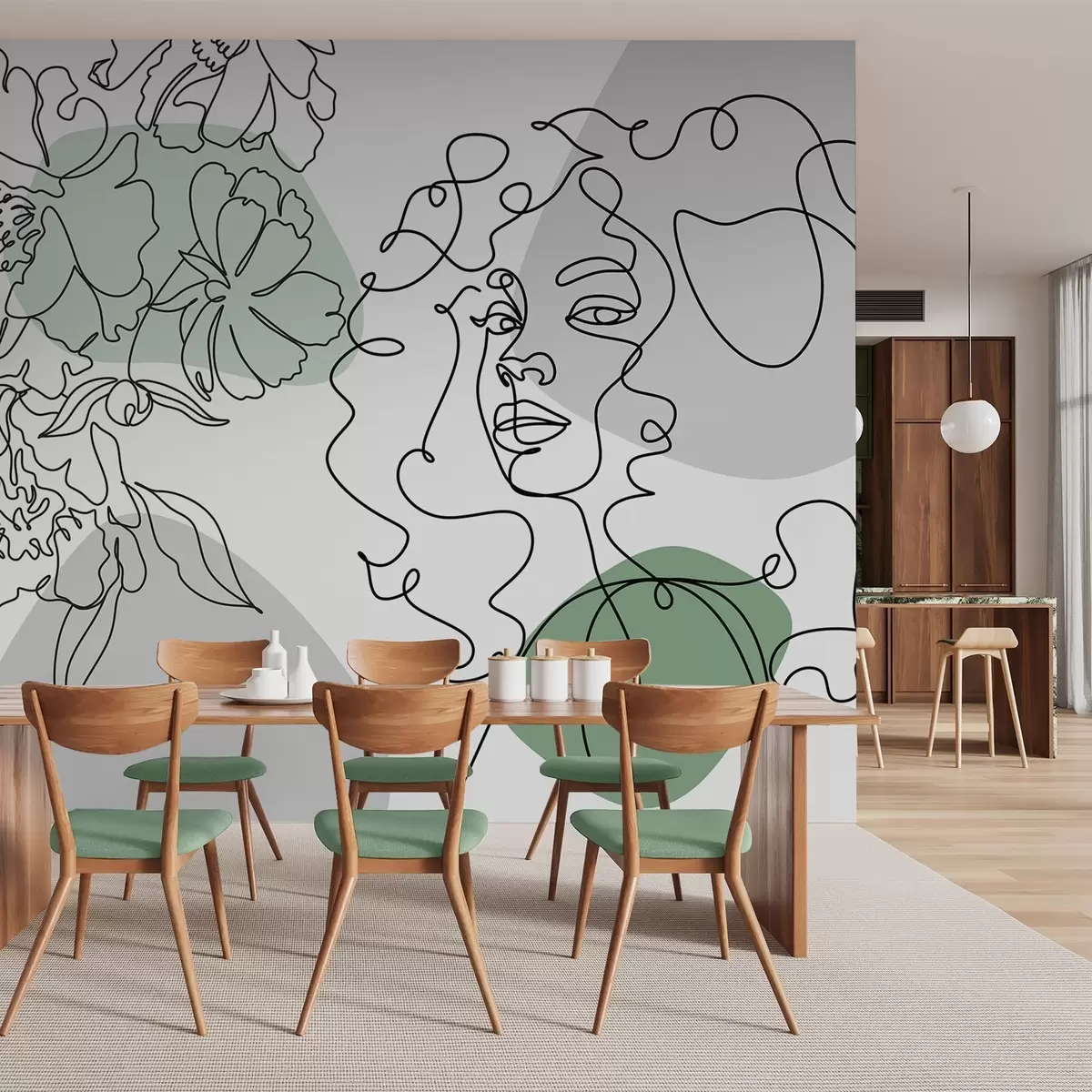 carta da parati Ragazza in fila nr. w04724v1