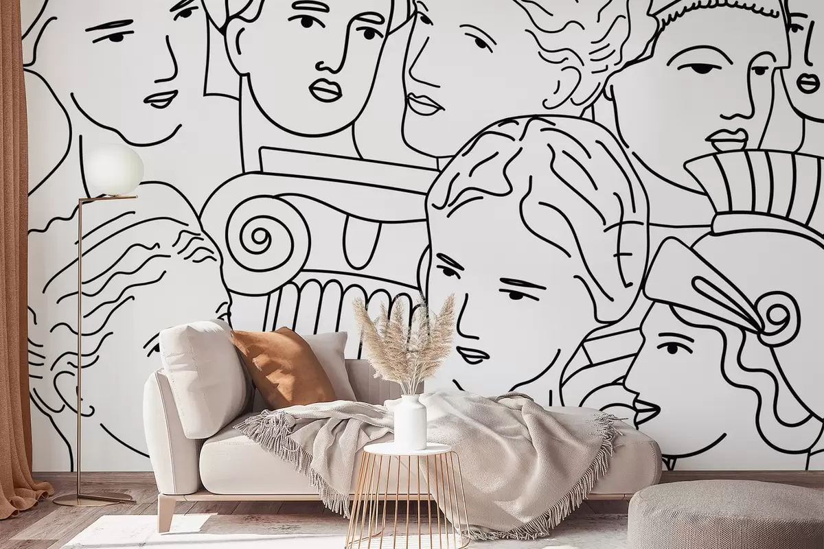 carta da parati Volti antichi nr. w04728