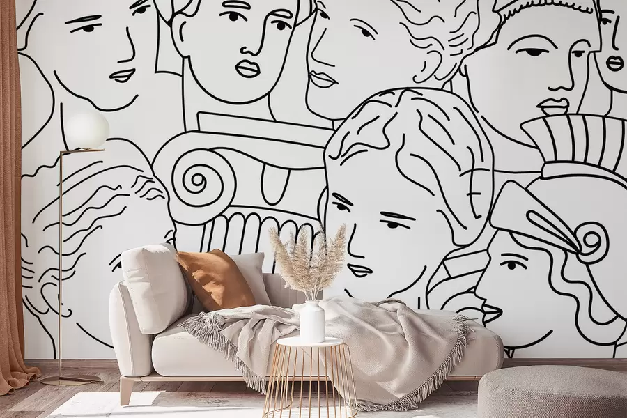 carta da parati Volti antichi nr. w04728