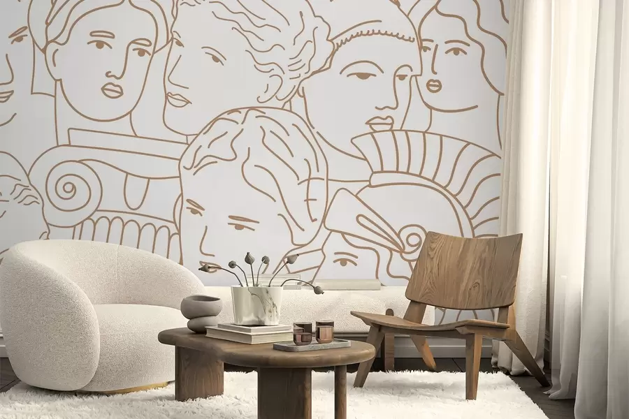 carta da parati Volti antichi nr. w04728v1