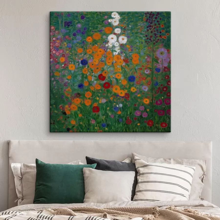 carta da parati Campo fiorito colorato con accenti bianchi nr. s46172