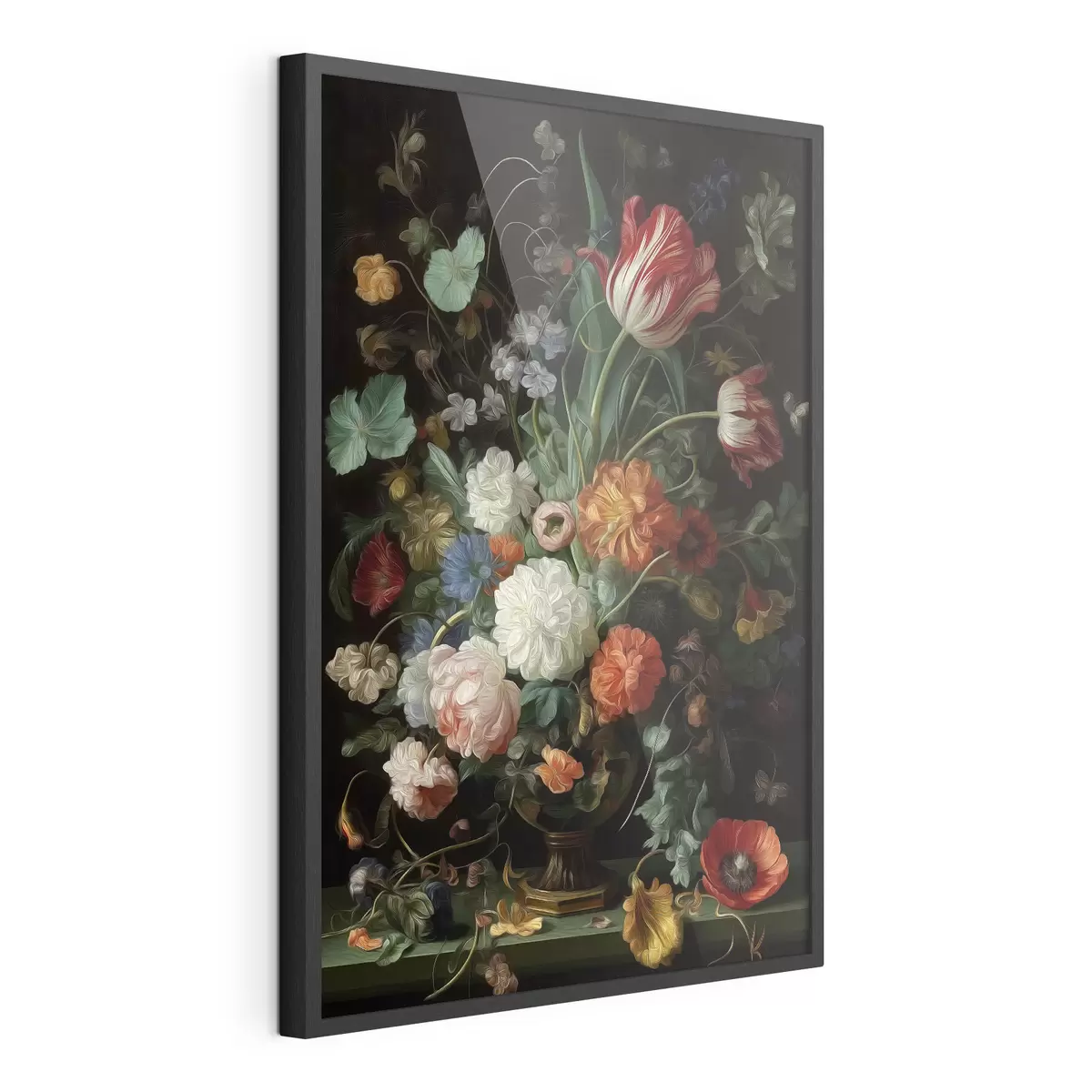 Poster Composizione floreale nello stile delle nature morte antiche f46145