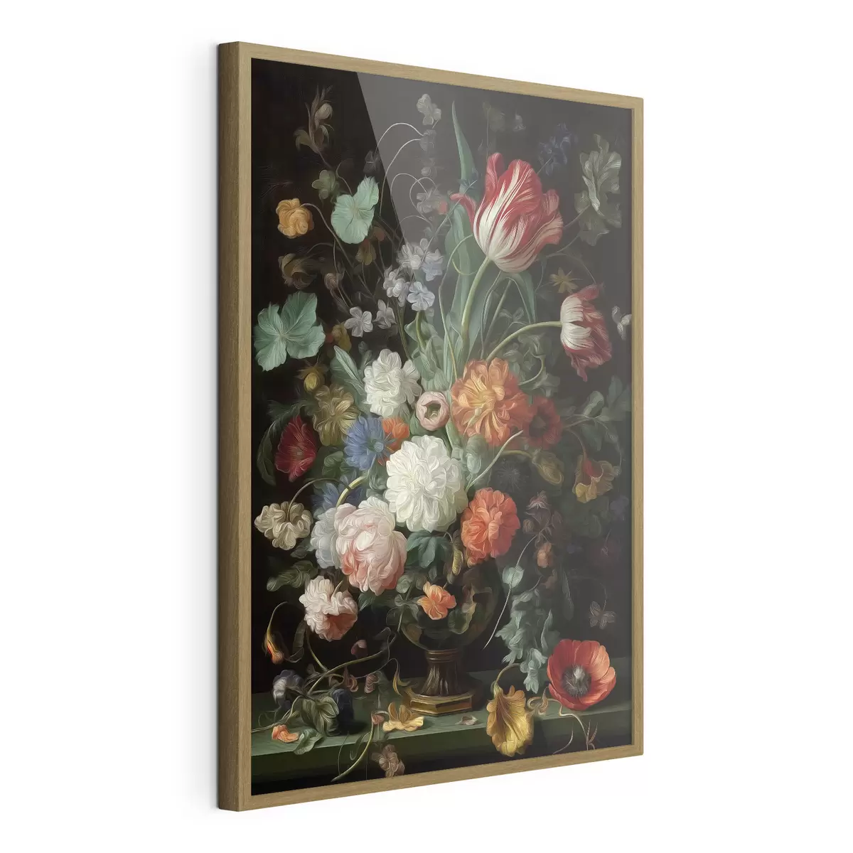 Poster Composizione floreale nello stile delle nature morte antiche f46145
