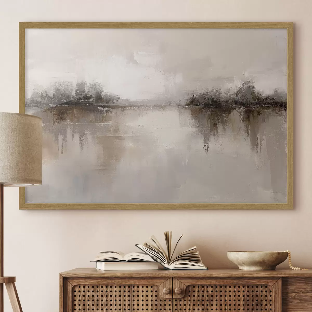 Poster Rive di un lago quieto f46158