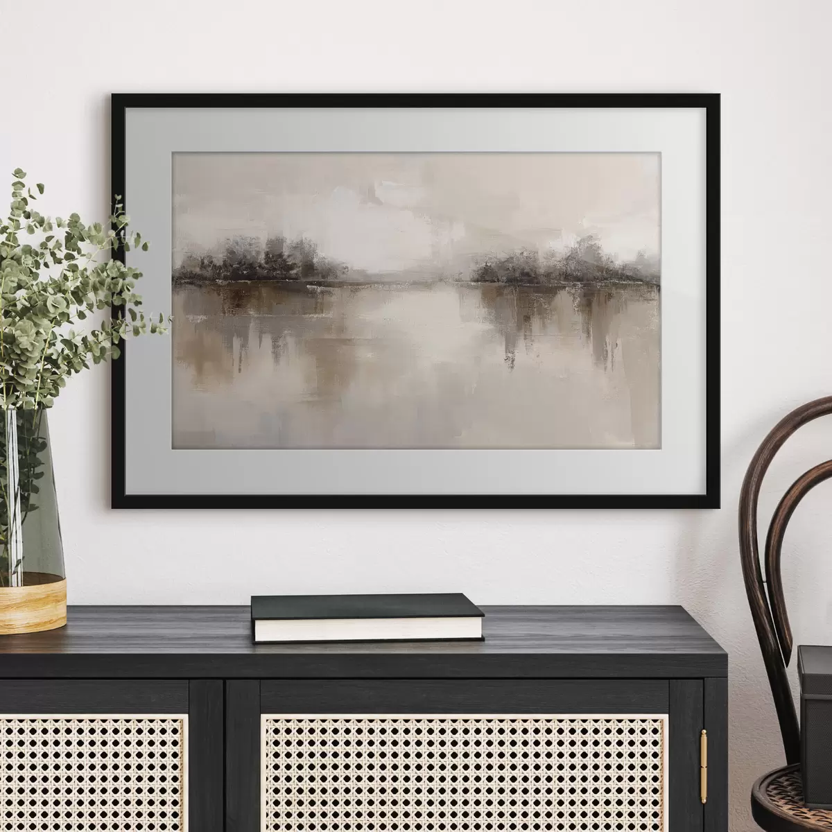 Poster Rive di un lago quieto f46158