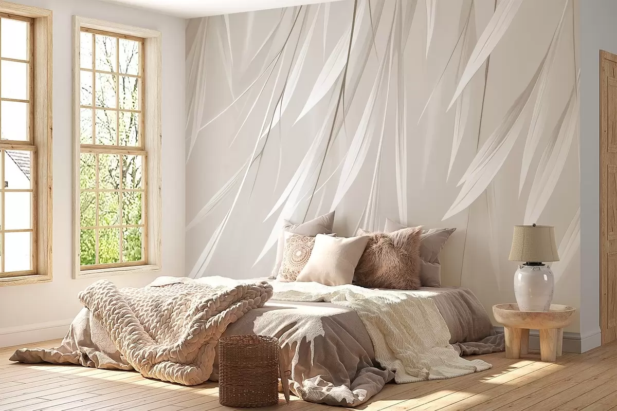 carta da parati Foglie sottili pendenti nr. w04703