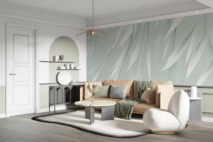 carta da parati Foglie sottili pendenti nr. w04703v1