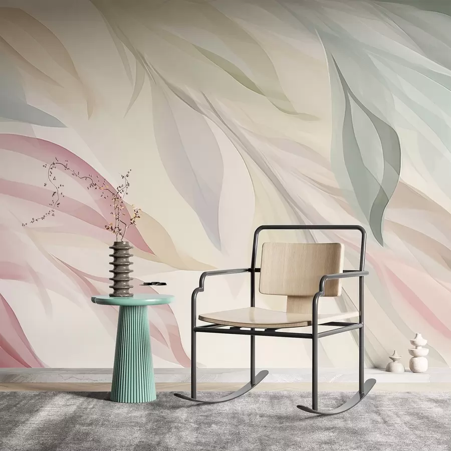 carta da parati Foglie affilate multicolori nr. w04742